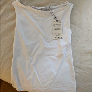 Zara White Tank Top